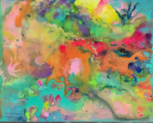 Roots of Awakening | 11 x 14 in. | Acrylic on canvas.  | Original Panting By Alexander Franco.