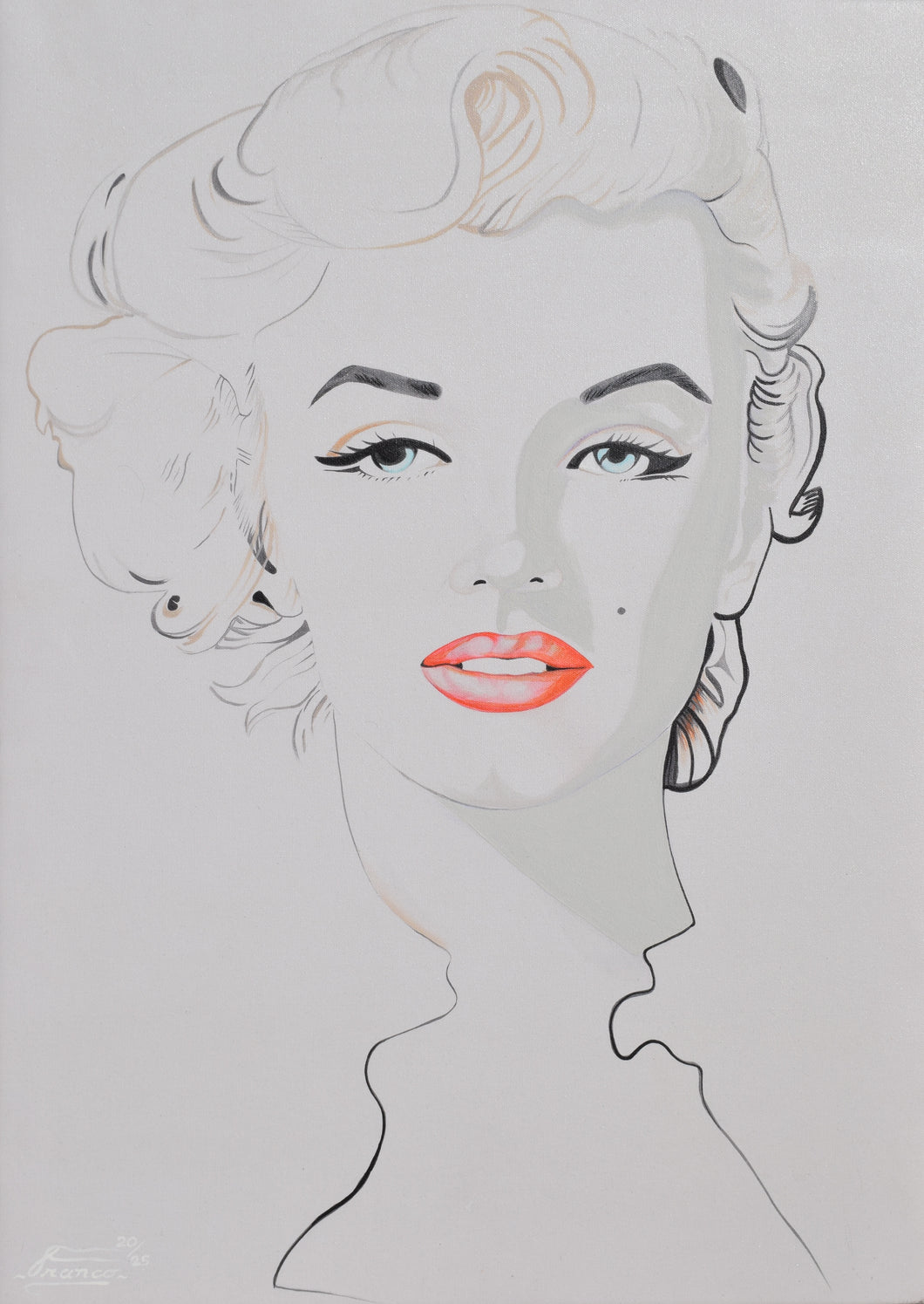 Marilyn Monroe l 48 x 36 in. l Acrylic on canvas.