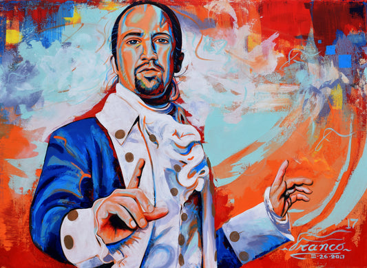 Original acrylic painting by Alexander Franco. Hamilton musical.