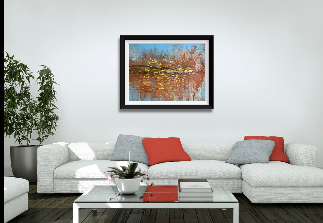 Echoes of the Mangrove | 36 x 48 in. | Acrylic on canvas.  | Original Panting By Alexander Franco.