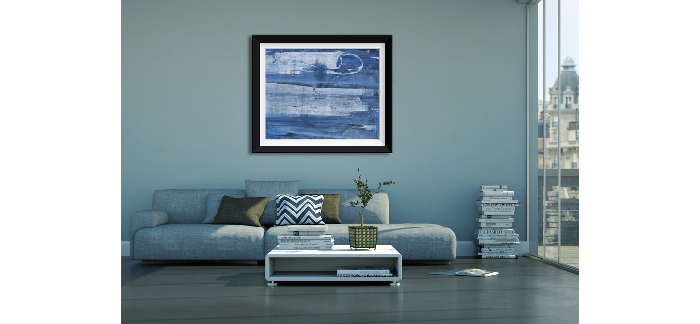 Whispers Beneath the Blue | 48 x 60 in. | Acrylic on Canvas.  | Original Panting By Alexander Franco.