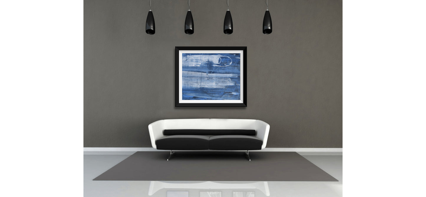 Whispers Beneath the Blue | 48 x 60 in. | Acrylic on Canvas.  | Original Panting By Alexander Franco.