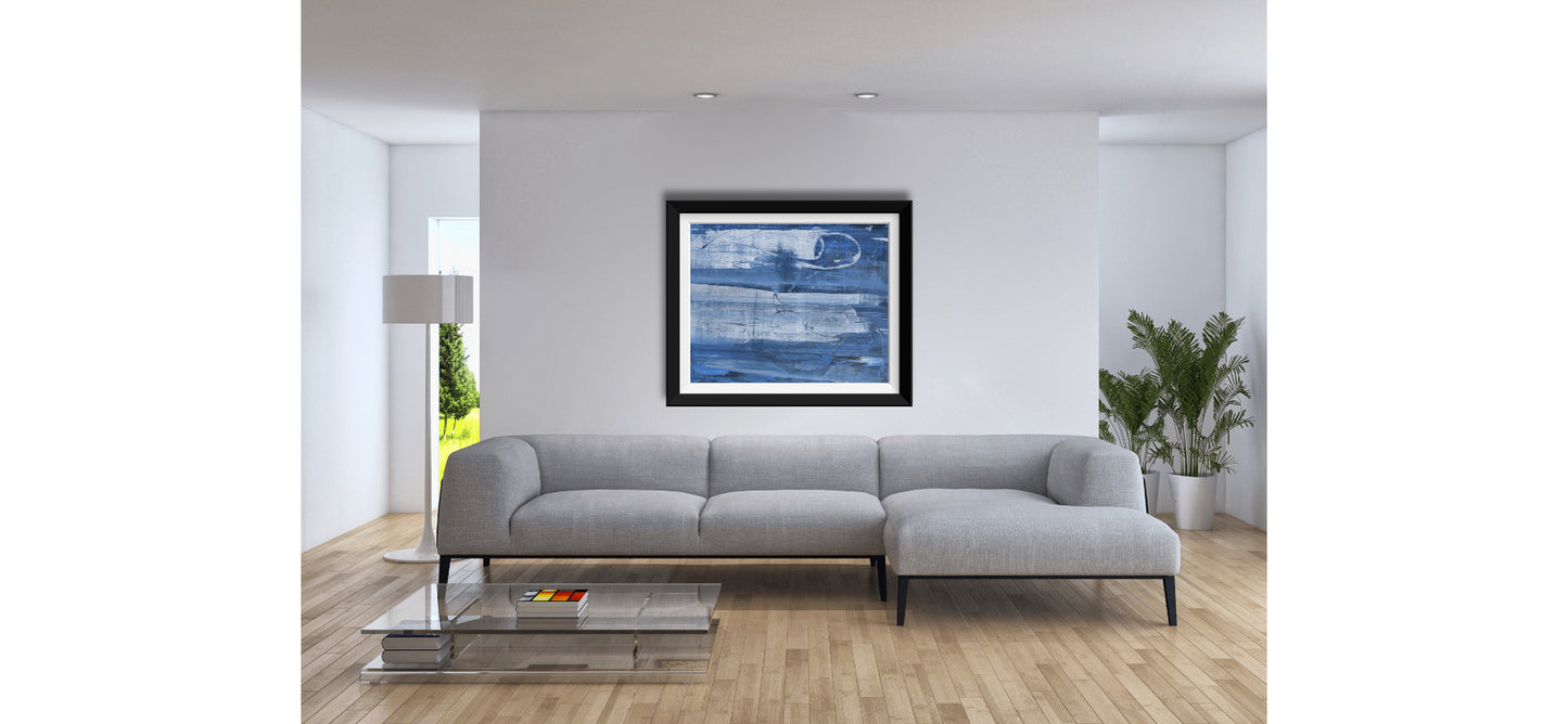 Whispers Beneath the Blue | 48 x 60 in. | Acrylic on Canvas.  | Original Panting By Alexander Franco.