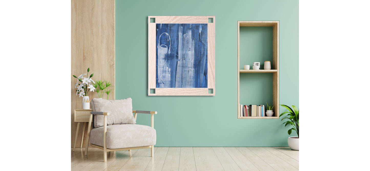 Whispers Beneath the Blue | 48 x 60 in. | Acrylic on Canvas.  | Original Panting By Alexander Franco.