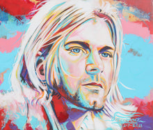 Load image into Gallery viewer, Kurt Cobain | 18 x 24 in. | Limited Edition 3/25 | Enhanced print on canvas.
