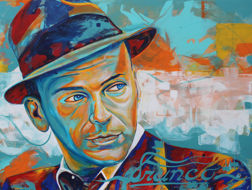 Sinatra | 18 x 24 in. | Limited Edition 3/25 | Enhanced print on canvas.
