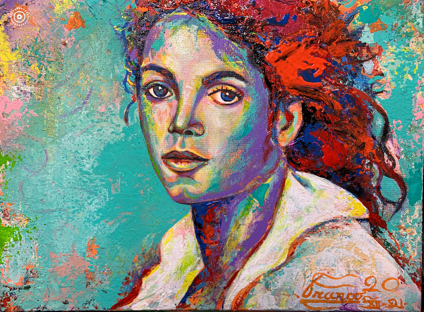 Michael Jackson | 16 x 20 in. | Acrylic on canvas.