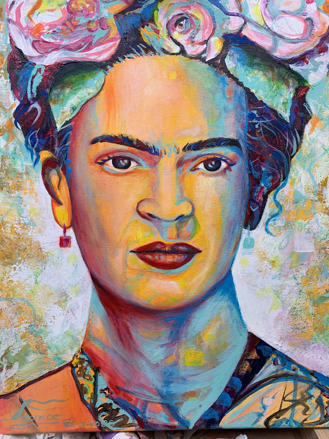 Frida Kahlo | 16 x 20 in. | Acrylic on canvas.