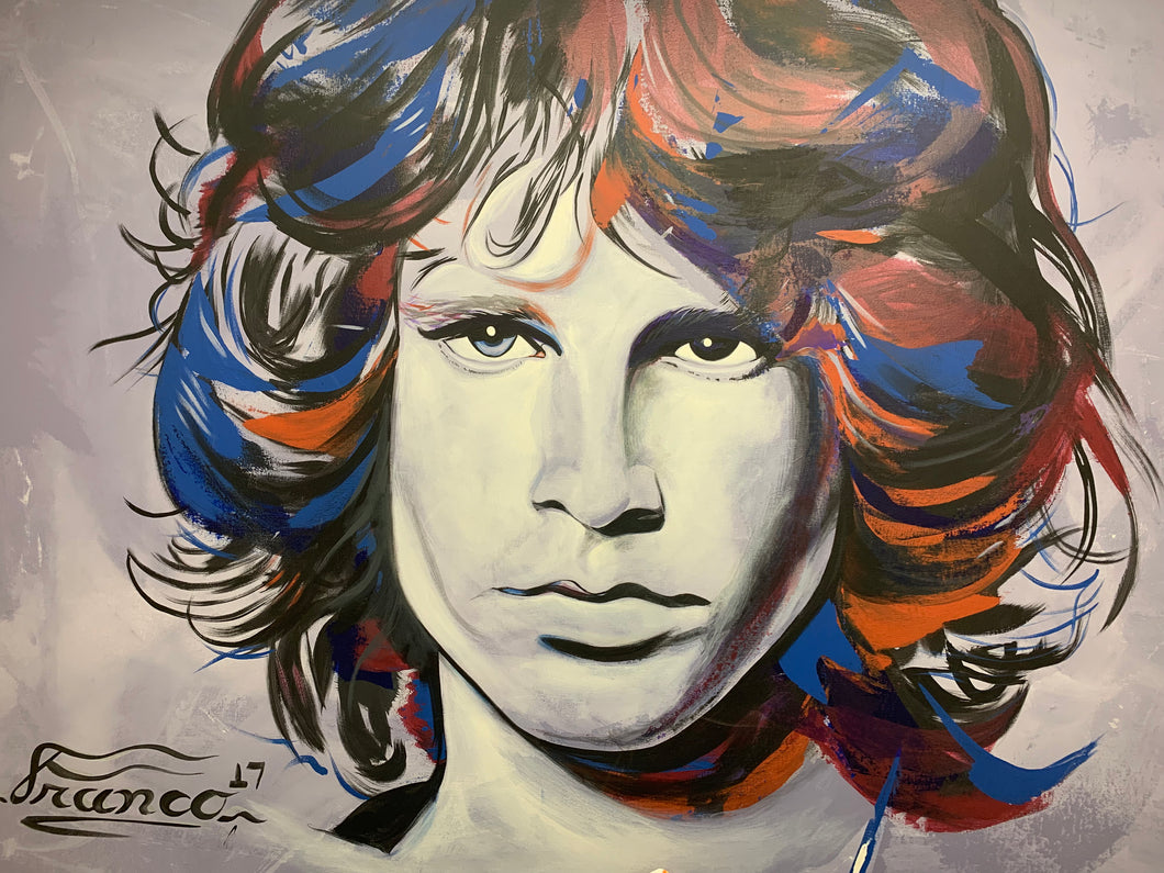 Jim Morrison | 49 x 66 in. | Acrylic in canvas.